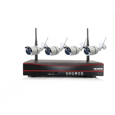 P2p 4CH 960p Wireless Kit Smart Home Surveillance System Waterproof WiFi CCTV Camera DIY NVR Kit IP Camera